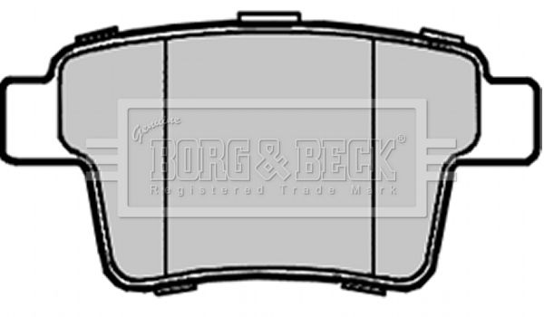 BORG & BECK Комплект тормозных колодок, дисковый тормоз BBP1933